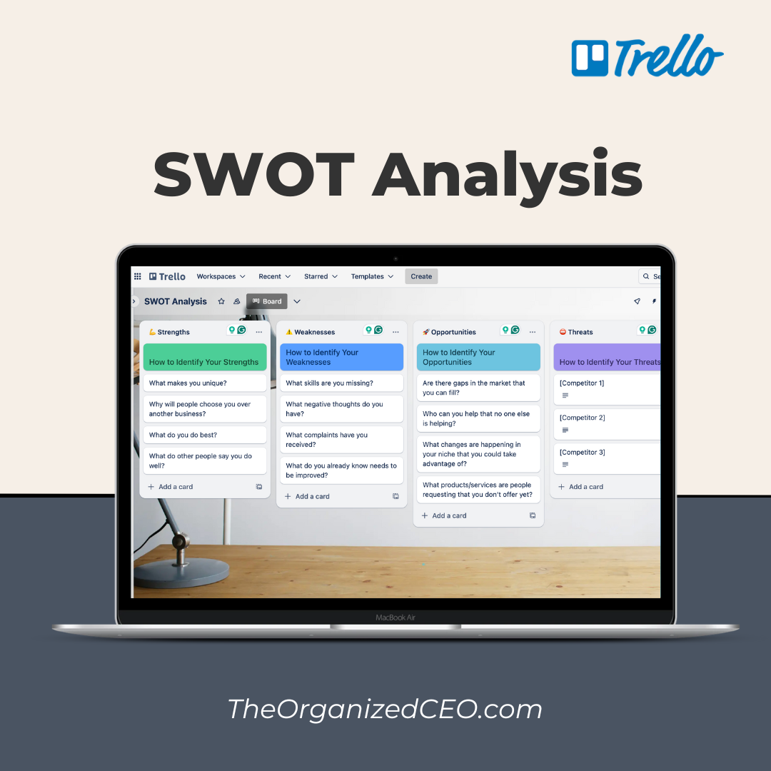 SWOT Analysis - Trello Template
