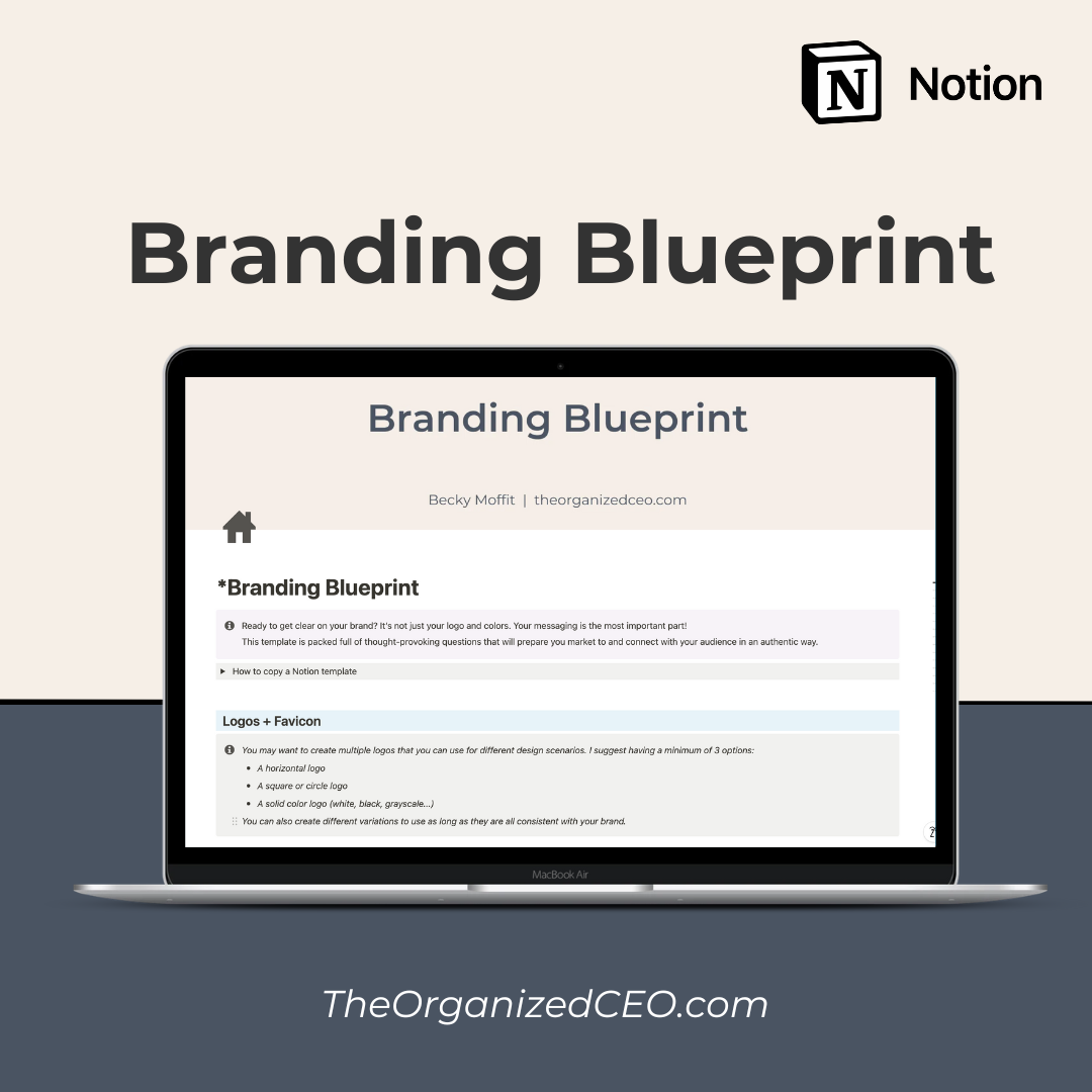 Branding Blueprint - Notion Template