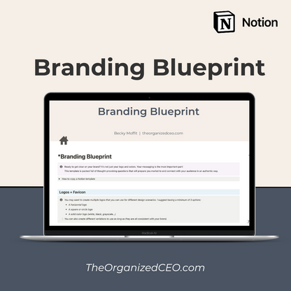 Branding Blueprint - Notion Template