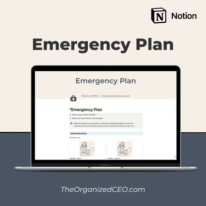 Business Emergency Plan - Notion Template