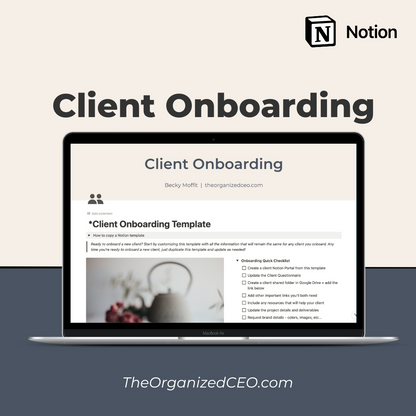 Client Onboarding - Notion Template