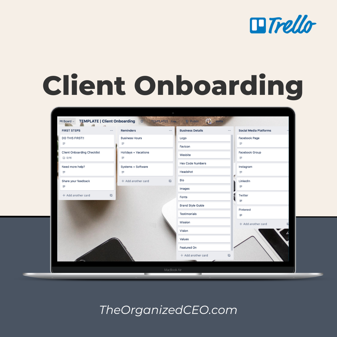 Client Onboarding - Trello Template