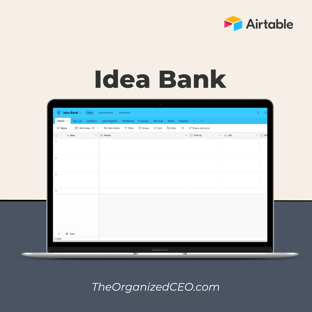 Idea Bank - Airtable Template