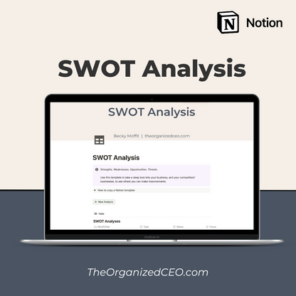 SWOT Analysis - Notion Template