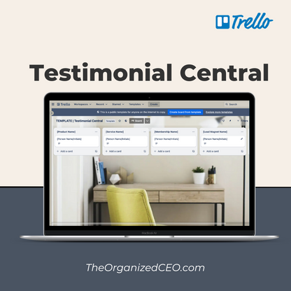 Testimonial Central - Trello Template